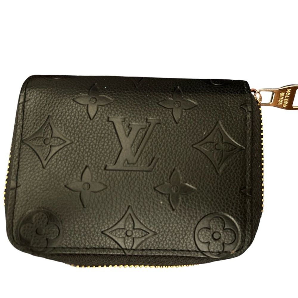 Louis Vuitton Black Monogram Zipper Wallet (USED)